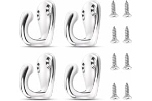 9Tong Rustici Singoli Ganci Appendiabiti Acciaio Inox Marino Barca Parafango Gancio Corda Ponte Piastre Occhielli Ganci SUS316 4Pezzi