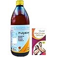 Health Aim Capsule and Polybion LC Syrup | Vitamin B6 | Vitamin B12 | Energy | Immunity Boosts | 50caps & 400ml | Combo Pack