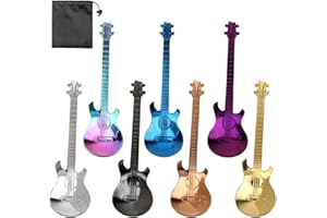 MUNSKT Zestaw 7 kolorowych łyżeczek deserowych ze stali nierdzewnej, łyżeczki do kawy, łyżeczki do gitary, łyżeczki do herbaty, łyżeczki do jogurtu, mała domowa łyżeczka do herbaty, mleka, kawy