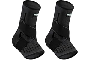 LQSCJS 1 Paio Cavigliera Sportiva per Uomo Donna, Regolabile Cavigliera Ortopedica per Distorsione, Frattura, Legamenti, Tendine, Supporto Caviglia Sport per Calcio, Pallavolo, Palestra