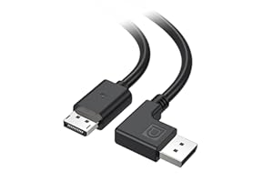 Cable Matters [VESA Certified] Right Angle DisplayPort 1.4 Cable - 1.8m, Support 8K 60Hz, 4K 240Hz (Right Angle DisplayPort Cable 1.4) with FreeSync, G-SYNC and HDR for Gaming Monitor, PC