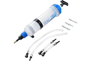SMOTIVEPRO Fluid Extractor Syringe with Fluid Transfer Hose Pump Capacity 1500cc Large Fluid Transfer Pump Dispenser