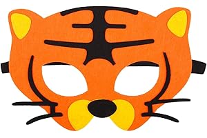 JNAWA Halloween Animal Felt Mask Unisex Cartoon Mask Children's Party Performance Halloween Cosplay Masquerade Holiday Party Dress Accessories