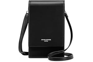 David Jones - Damska torba na ramię na telefon komórkowy - Mała torebka na ramię - Mini torebka elegancka - Sztuczna skóra Croco - Miasto Praca Podróże Wieczór