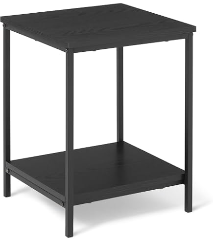 Moa Beistelltisch Aus Stahl, Weiß, 46.8 X 46.8 X 50.2 Cm – Rostgeschützt, Leicht & Vielseitig