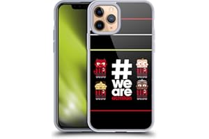 Head Case Designs Licenza Ufficiale AC Milan Strisce 3 Stemma Custodia in Gel [Protezione di Grado Militare] Compatibile con Apple iPhone 11 PRO