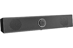 BAIFULAI Barre de Son pour Ordinateur: Haut-parleur PC 2.0 avec câble AUX 3,5 mm, haut-parleur pour PC, Bluetooth 5.0, mini barre de son pour PC, ordinateur portable, TV, moniteur, tablette, noir