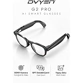 DVYEN G2 Pro Akıllı Yapay Zeka (AI) G&ouml;zl&uuml;k &ndash; Kamera, Bluetooth, Hafıza, M&uuml;zik, AI Ast., Canlı &Ccedil;eviri, IPX5_Şeffaf Lens