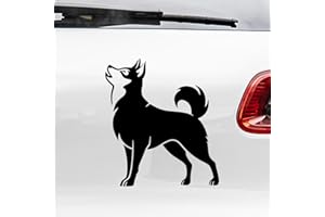 N.I.Edit.H - Pegatina Silueta Razas de Perro/Pastor Alemán, Caniche, Labrador, Golden R., Malinois, A. Stanford, Jack Russell, Bulldog Francés, Schnauzer, Teckel (Husky)