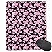 Produktbild Mouse Mat Stitched Edges, Romantic Pink Heart Stones On Black Background Love Valentines Day Theme,Gaming Mouse Pad Non-Slip Rubber Base