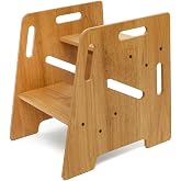 Minera &Ccedil;ocuk/Yetişkin Montessori Ahşap Basamak, Y&uuml;kseltici, Tabure