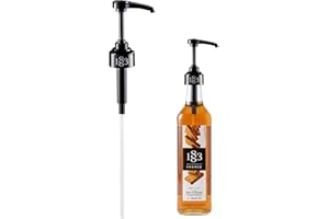 1883 Maison Routin Reusable Syrup Pump – 8ml Dispense, Fits 1L Glass Bottles Only, No-Drip Pump for Coffee Syrups, White Chocolate, Caramel, Vanilla, Ideal for Iced Coffee, Tea, & Sugar-Free Flavours