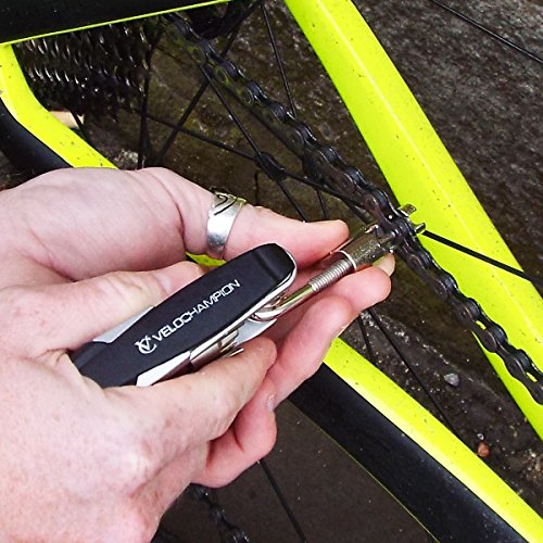 VeloChampion Bike „Gooj“ Multi-18-Tool mit Kettennieter und Tasche – Fahrrad-Kombiwerkzeug 18 MultiTool - 6
