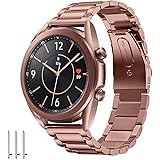 Aimtel Cinturino Compatibile con Samsung Galaxy Watch 3 41mm,Cinturino di Ricambio in Acciaio Inossidabile Cinturini Compatib