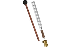 Sonic Energy Stimmgabel Bundle – Erde/Om 136,10 Hz / C3# – Für Meditation, Therapie, Zuhause – Inkl. Aufsatz, Schlägel, Tasche (TF-E-BUNDLE)