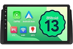 Eonon Radio de Coche para BMW E46 (1998-2006), con Pantalla de 9 Pulgadas, Android 13, Android Auto, Apple CarPlay, Wi-Fi y Bluetooth E46A13