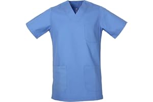 MISEMIYA - Abbigliamento Lavoro Unisex Collo Picco Maniche Corte Uniforme Clinica Ospedale Pulizia Veterinario IGIENE OSPITALITÁ - Ref.817