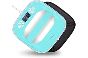 HTVRONT Heat Press Machine 10" x 10",Fast Heat-up Iron Press Heat for Sublimation and HTV Vinyl Shirt Press Machine for Hat, Bags, Heating Transfer Projects (Light Green)