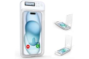 Dayear Caja de Bloqueo para Teléfono con Temporizador, Caja de Casillero para Android Phone/iPhone(Máximo 6,7 Pulgadas), Cárcel Telefónica Timed Lock Box para Que los Niños se Concentren Más(Cristal)