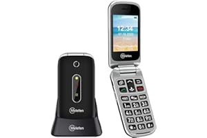 Melefon 4G Flip Senior Mobile Phone,Big Button Mobile Phone for Elderly|SOS Button|High Volume|Speed Dial|Digital Voice Broadcast|Unlocked 2.4" Colour Display|1350mAh Battery
