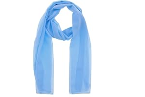 WESTEND CHOICE Ladies Chiffon Scarves Women Plain Neck Scarf Soft Headwrap Girls Headscarf Sheer Wrap women's scarves & wraps 150x45 cm