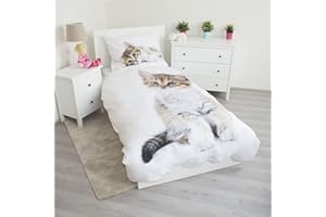 JERRY FABRICS Home Chaton pościel z motywem kota, bawełna