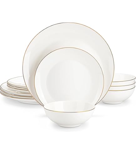 Service De Vaisselle 18 Pièces En Porcelaine 6 Personnes Maya Promotion