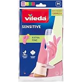 Vileda 149212 Candy Pink Sensitive Eldiven,%100 Doğal Lateks, M