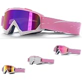 DONGZQAN Unisex OTG Ski Goggles, Ski Goggles for Glasses Wearers,