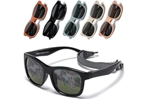 Musivon Occhiali da Sole Bambino 6 mesi-3 anni, Occhiali da Sole Polarizzati per Bambini con Protezione UVA e UVB con Custodia