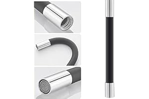 FGYZYP Tubo di prolunga universale per rubinetto, tubo di estensione schiumogeno girevole a 360°, flessibile regolabile per allungamento del rubinetto tubo in silicone per cucina, bagno, giardino,