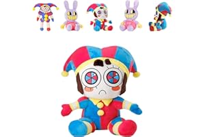 May Huang The Amazing Digital Circus Plush, Digital Circus Peluche, Juguetes de Peluche de Pomni y Jax, Circus Joker Plush Toy, Muñeco de Peluche de Payaso para Fanáticos, Regalos (C)