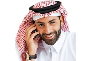 BaronHong Classic Middle Eastern Pattern Copricapo arabo con turbante per uomo