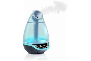 Babymoov Humidificador digital Hygro Plus con luz nocturna (7 colores), control automático de humedad, difusor de aceites esenciales | Multicolor