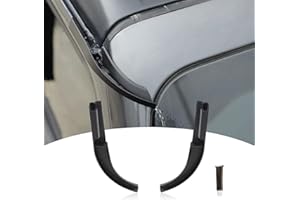 TDHLW Hardtop Deviatore di Pioggia ABS Estensioni per Grondaia dell'Acqua Pioggia Deflettore di Pioggia per Jeep Wrangler JL JLU & Gladiator JT 2018-2022, Accessori Esterni