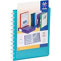 Rangement Carte De Visite Viquel Maxi Reliure Protège Document GEODE En Plastique 60 Vues - 30 Card Holder