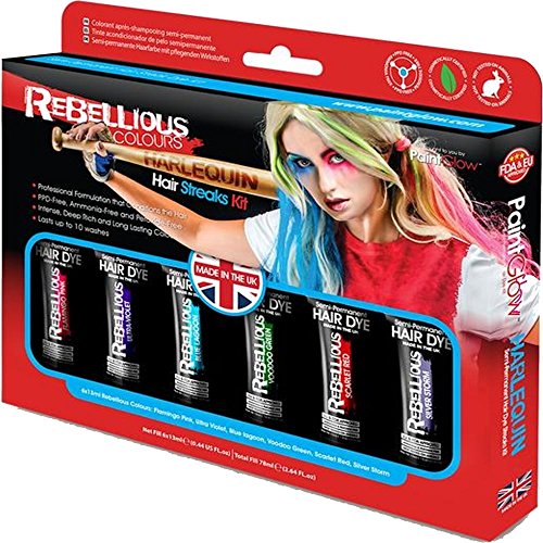 Preisvergleich Produktbild Paint Glow Rebellious HarleQuin Hair Streaks Kit