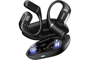 OHAYO Open Ear Kopfhörer Komfortabel, Bluetooth Kopfhörer Sport, 40h Wiedergabe, Fester Halt, Starker Bass, Kopfhörer Kabellos mit ENC Noise Cancelling Mic, Digital Display, IPX6 Wasserdicht