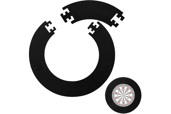 Dart skyddsring – dartboard surround för Ø 45 cm darttavla – darttavla runt skydd & dartvägg skydd tillbehör, total Ø 72 cm