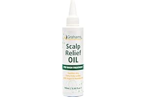 Grahams Natural Scalp Relief Oil - For Dry, Itchy & Flaky Scalp Psoriasis, Seborrheic Dermatitis & Dandruff Treatment - Hydrating, Moisturising, Exfoliating (1 x 100 ml)
