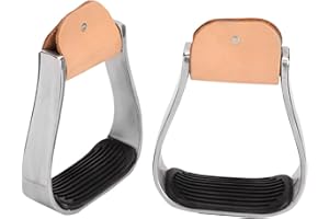 Ftory Estribos para Montar a Caballo - Estribos para Montar a Caballo Western Horse Saddle Tack Overshoe Estribos Western Acolchados de Aluminio