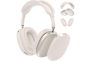 Fintie Fodral för AirPods MAX 2 (2026) och AirPods MAX 3-i-1 silikon, AirPods Max, reptåliga kuddar, hörlursfodral och pannba