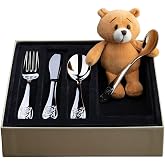EL FARO JEWELRY Children's Cutlery Personalised with Name | Custom Engraving, Presentation in Premium Case, Model 2