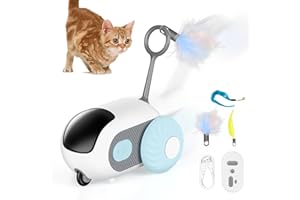 Keruhsci Katzenspielzeug,Katzenspielzeug Elektrisch Interaktives Katzenspielzeug Katzenspielzeug Interaktiv Elektrisches Katzenspielzeug Katzenspielzeug Ferngesteuert Automatisches Katzenspielzeug