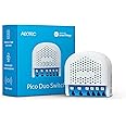 AEOTEC Pico Duo Switch, Zigbee 3.0, Smart UP Double Relay for Switching, 2 x 8 A, Current Measurement, Scene Control, Repeater, Hub Required, Works with SmartThings, Homey, Alexa, HA, Designed in