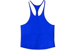 HAOLEI Canotta Sportivo da Allenamento per Bodybuilding da Uomo Maglietta Sportive Senza Maniche Canottiera Allenamento in Cotone Estate Tank Palestra Asciugatura Rapida Gilet Muscolare per Palestra Spiaggia