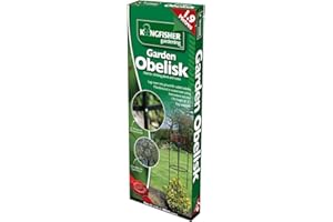 BEST PRICE SQUARE Kingfisher Arche de Jardin en Forme d’obélisque pour Plantes grimpantes, arbustes et Arbres