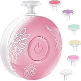 Blendura Lime à Ongles Électrique pour Bébé, Kit de Manucure 6 en 1, Rose, Faible Bruit, Sécurité Enfant, Fonctionne sur Batt