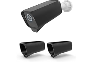 TIUIHU Etui ochronne do kamery eufy S3 Pro, wodoszczelne silikonowe etui do kamery monitoringu Eufy Security (2 szt., czarne)