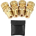 Terisass Tire Deflator Kit, 4pcs Alloy Metal Universal Fit for Passenger Car Corrosion-resistant Tire Pressure Relief Valve Set